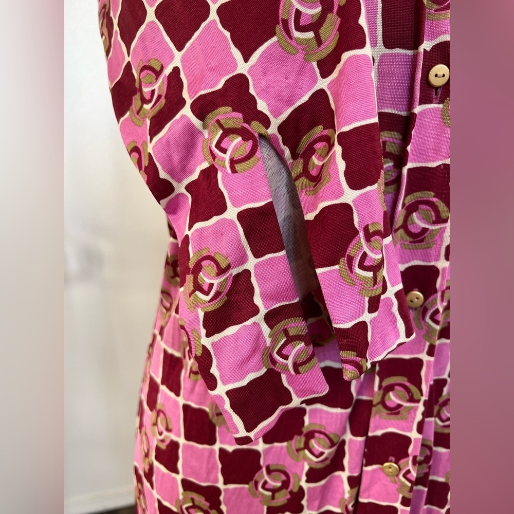 Cacharel Vintage Retro Pink Dress - Picture 6 of 8